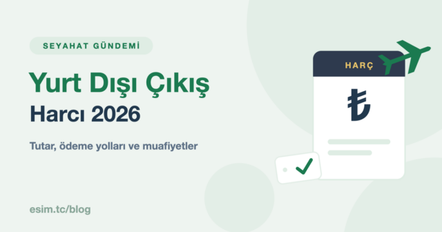 Yurt dışı çıkış harcı 2026 kapak görseli