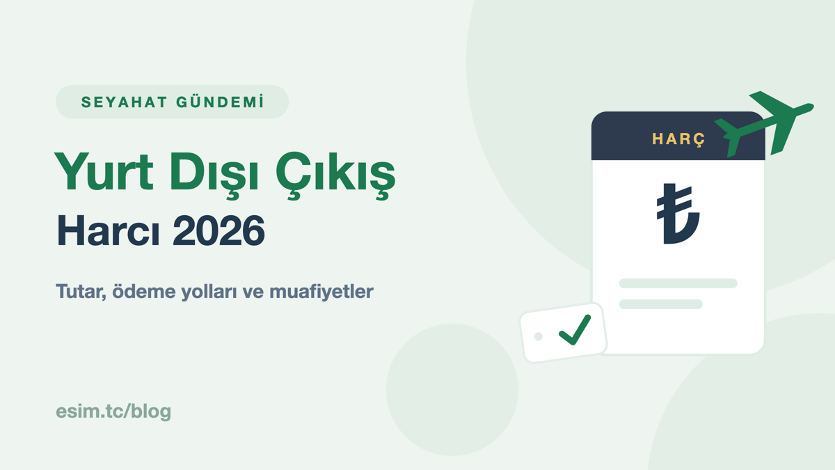 Yurt dışı çıkış harcı 2026 kapak görseli